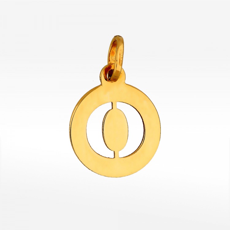 Zawieszka ze złota literka O