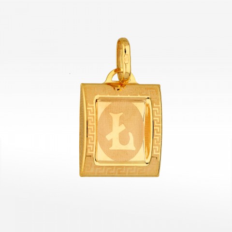 Zawieszka ze złota literka Ł
