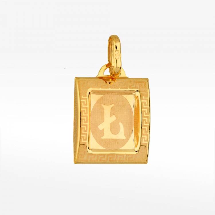 Zawieszka ze złota literka Ł