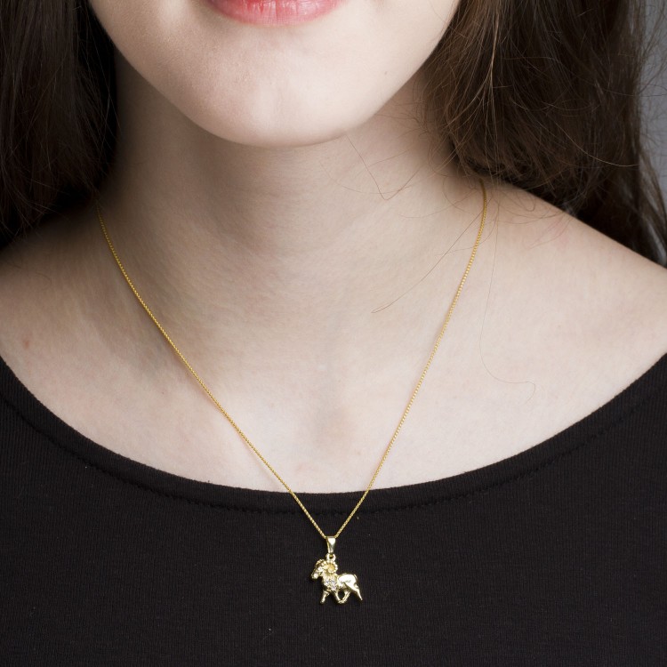 Zawieszka ze złota znak zodiaku baran