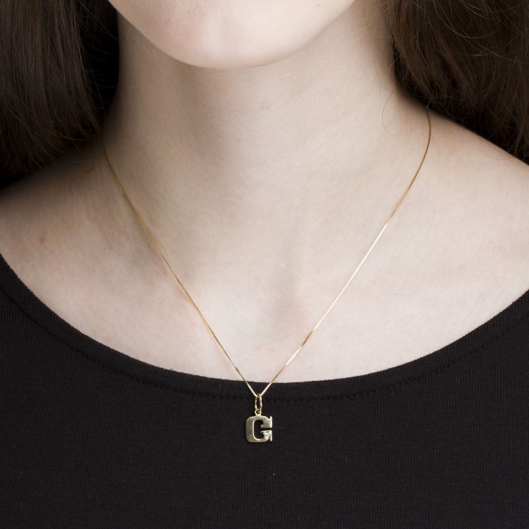 Zawieszka ze złota literka G