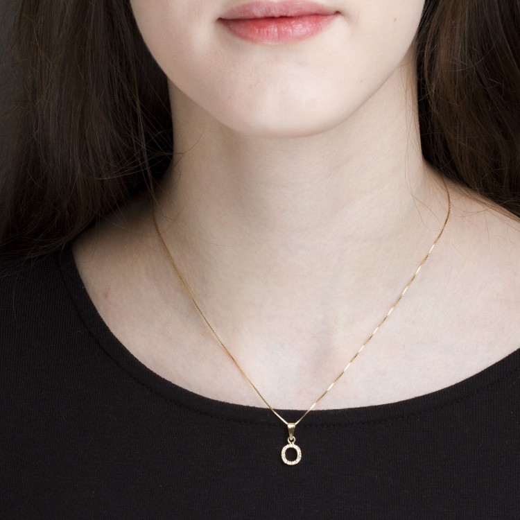 Zawieszka ze złota literka O