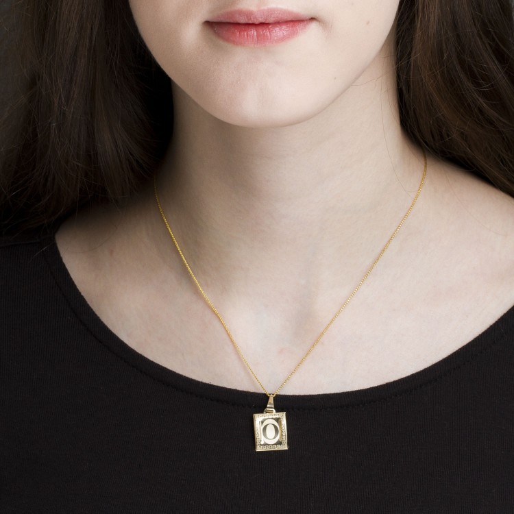 Zawieszka ze złota literka O