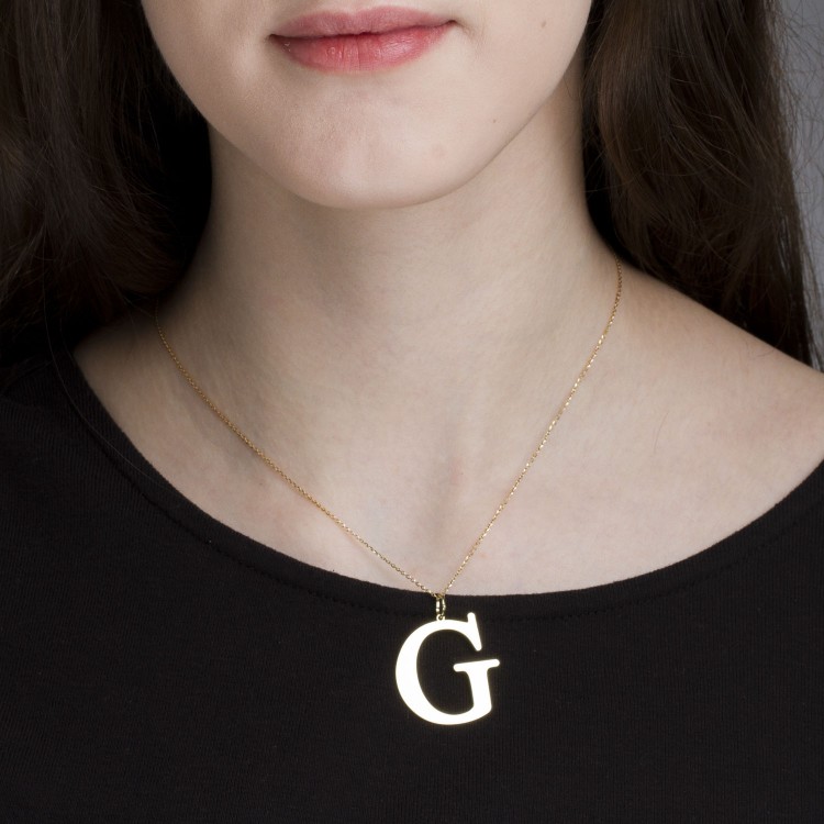 Zawieszka ze złota literka G