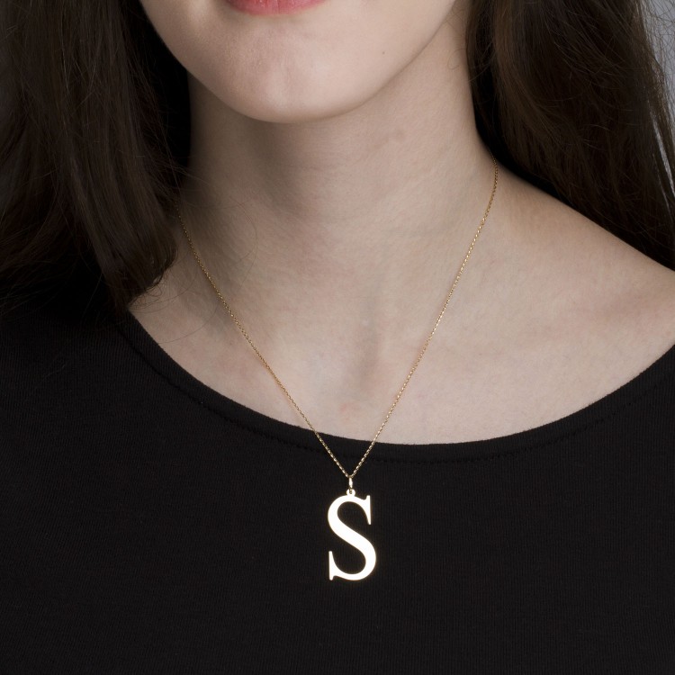 Zawieszka ze złota literka S