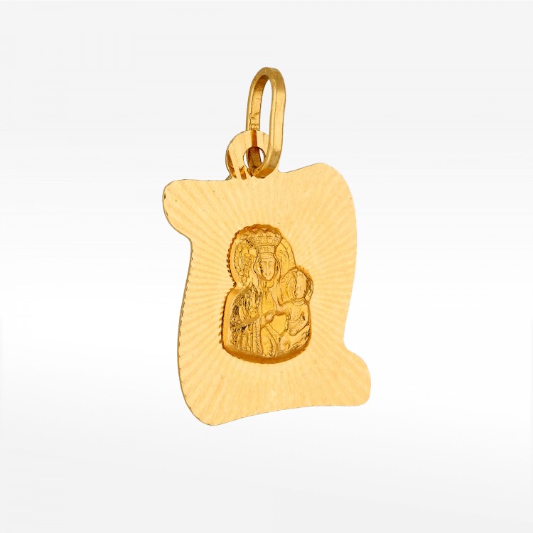 Zawieszka ze zota medalik