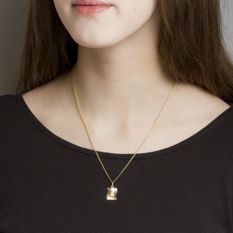 Zawieszka ze zota medalik