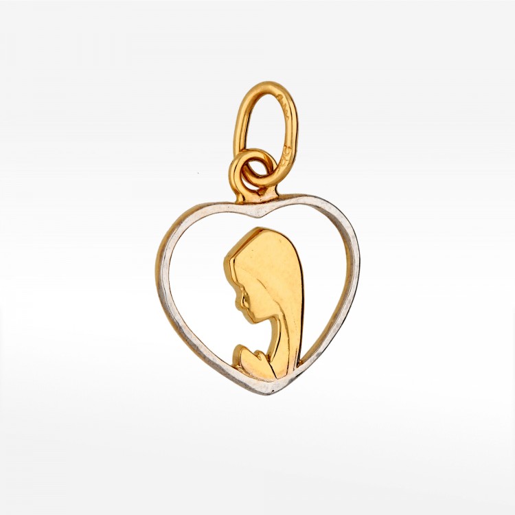 Zawieszka ze złota medalik