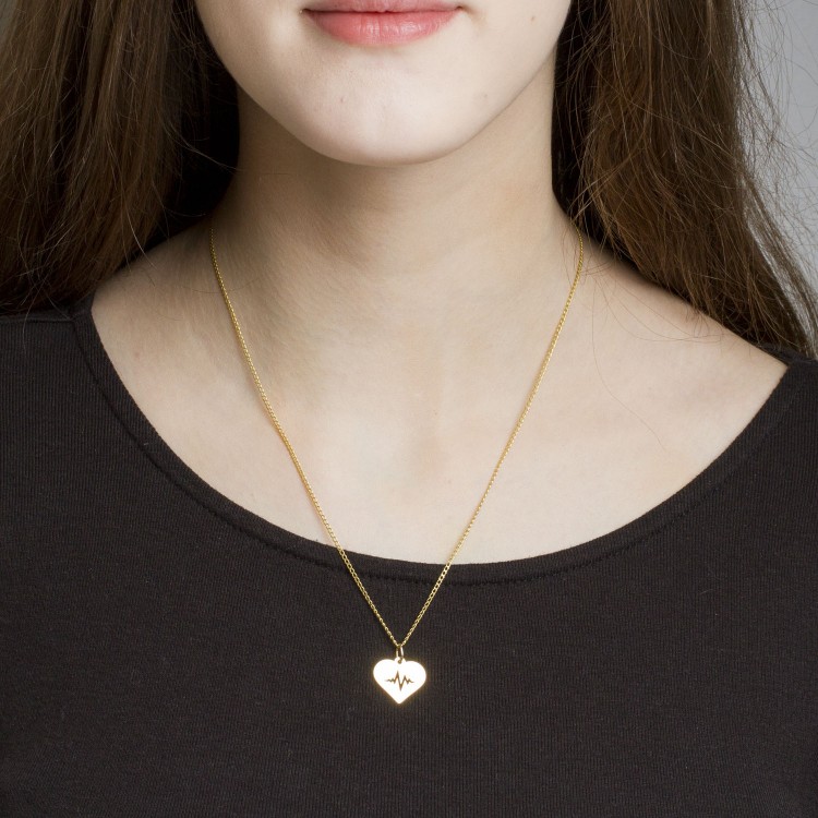 Zawieszka ze złota serce