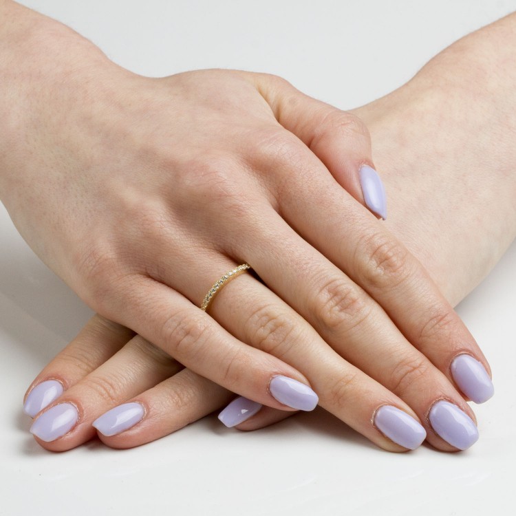 Pierścionek ze złota z cyrkoniami