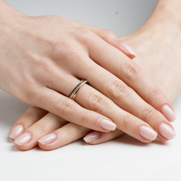 Pierścionek ze złota z cyrkoniami