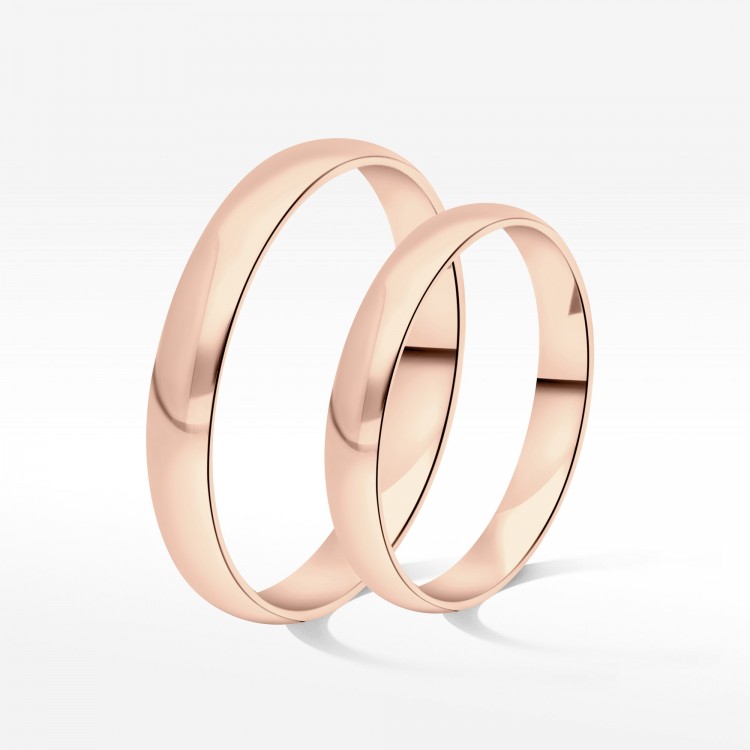 Klasyczne obrączki 3.5mm półokrągłe