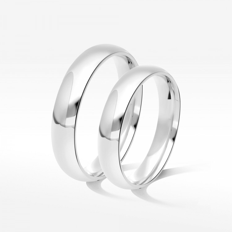 Klasyczne obrączki 4mm półokrągłe