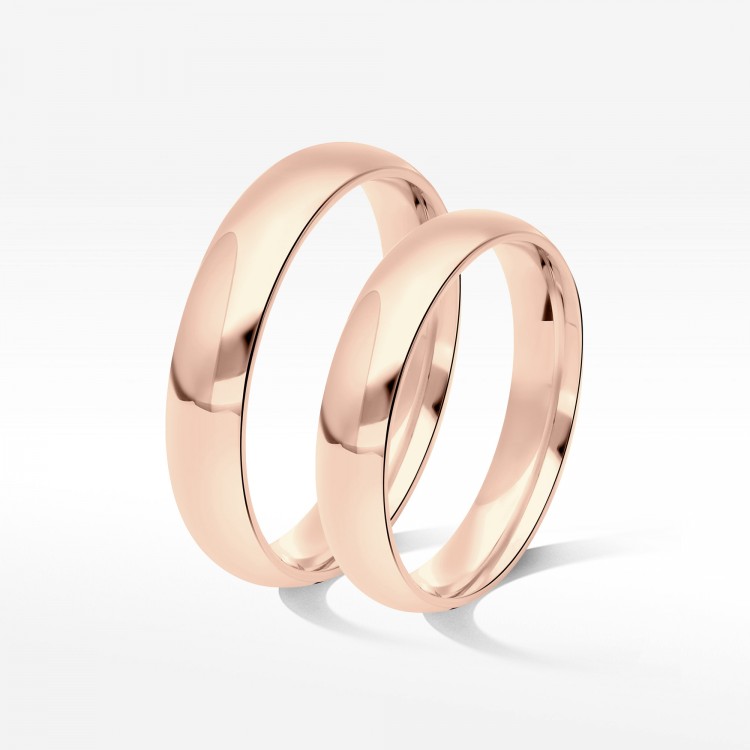 Klasyczne obrączki 4mm półokrągłe