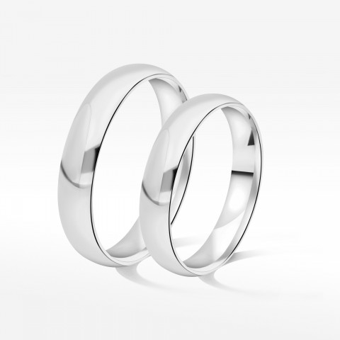 Klasyczne obrączki 4.5mm półokrągłe