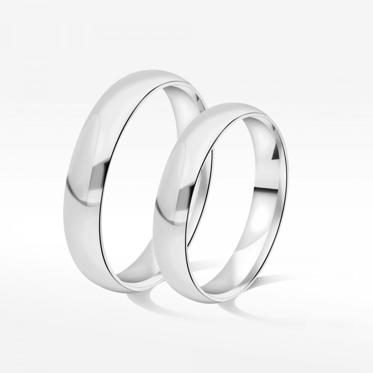 Klasyczne obrączki 4.5mm półokrągłe