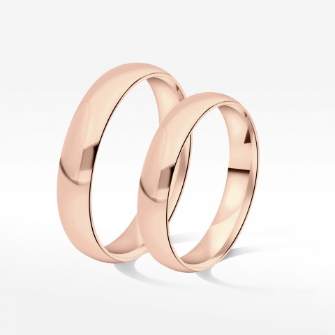 Klasyczne obrączki 4.5mm półokrągłe