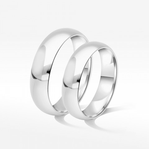 Klasyczne obrączki 5mm półokrągłe