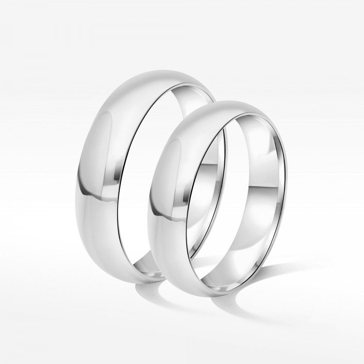 Klasyczne obrączki 5.5mm półokrągłe