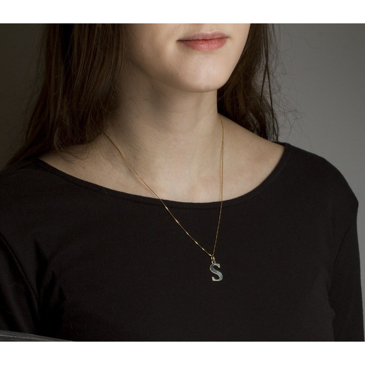 Zawieszka ze złota literka S