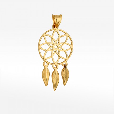 Zawieszka ze złota łapacz snów