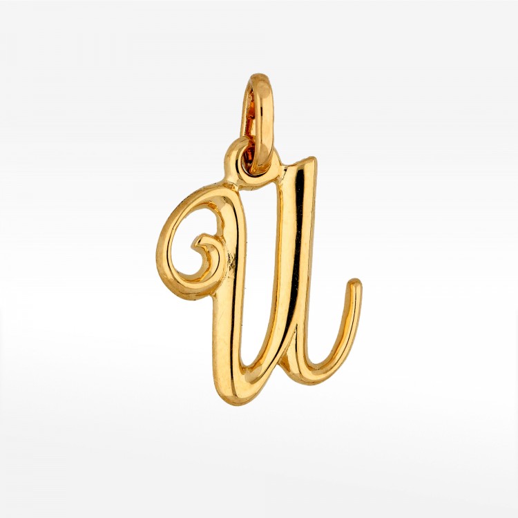 Zawieszka ze złota literka U