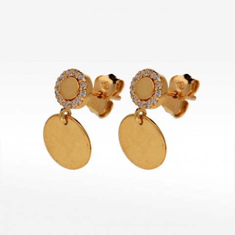 Kolczyki ze złota z cyrkoniami