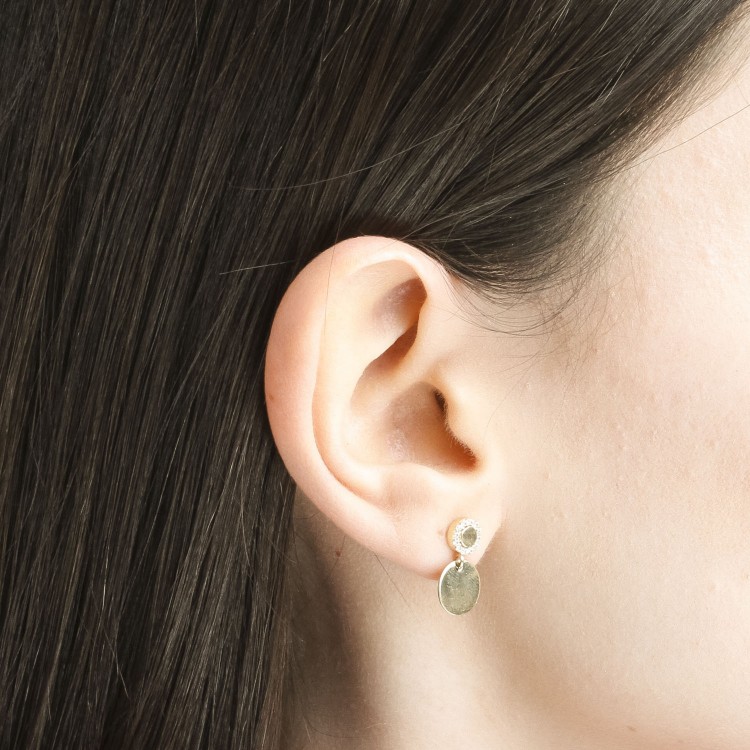 Kolczyki ze złota z cyrkoniami