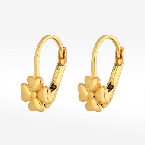 Kolczyki ze złota kwiatki
