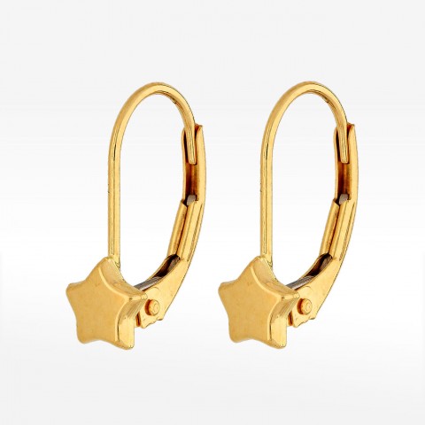 Kolczyki ze złota gwiazdki