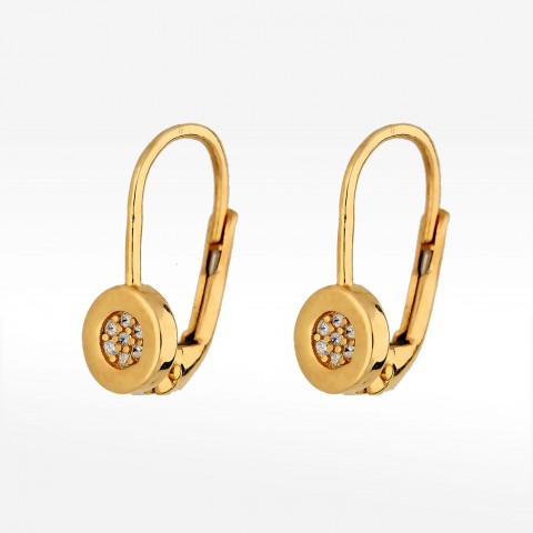 Kolczyki ze złota z cyrkoniami