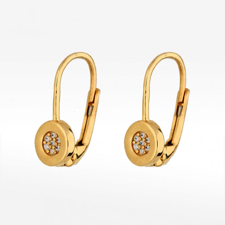 Kolczyki ze złota z cyrkoniami