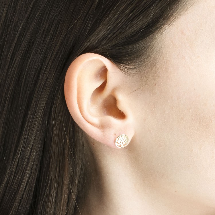 Kolczyki ze złota drzewko szczęścia