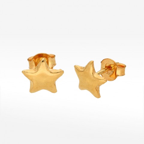 Kolczyki ze złota gwiazdki