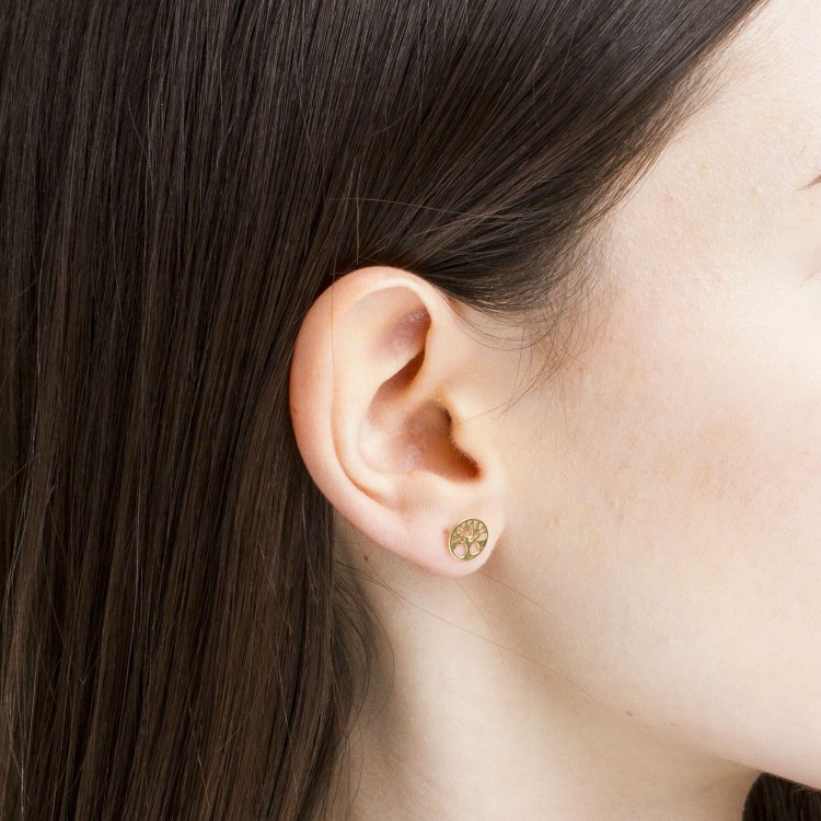 Kolczyki ze złota drzewko szczęścia