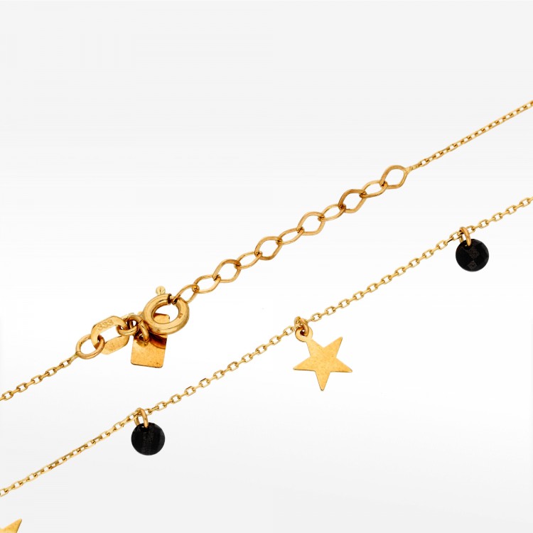 Naszyjnik ze złota z gwiazdkami 42-45cm