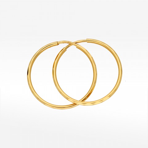 Kolczyki ze złota 2.5cm koła