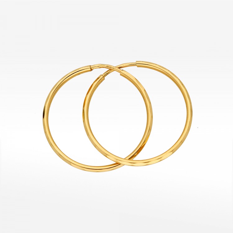 Kolczyki ze złota 2.5cm koła