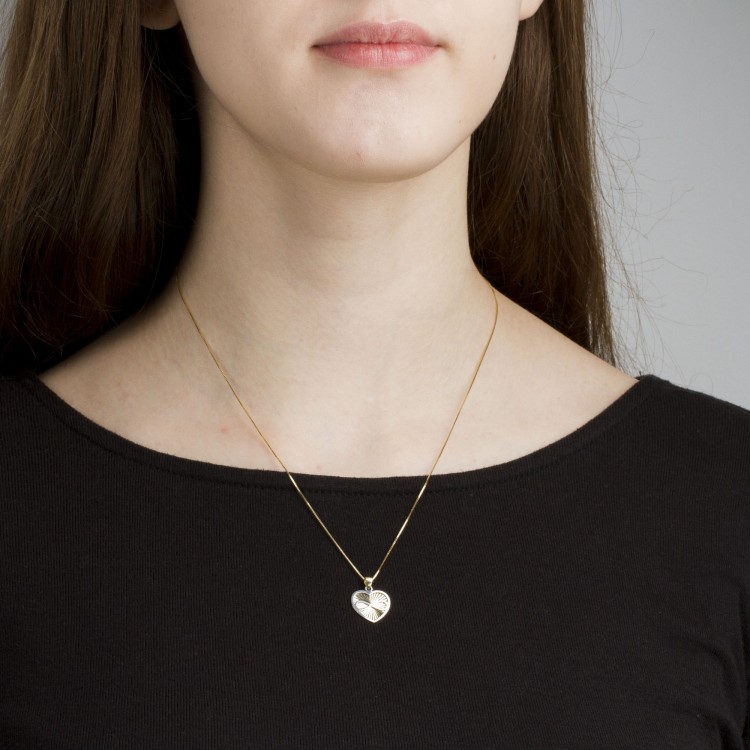 Zawieszka ze złota serce