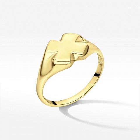 Pierścionek ze złota koniczynka