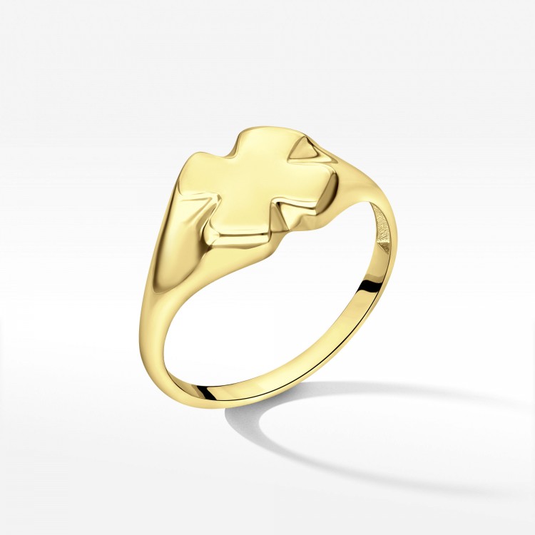 Pierścionek ze złota koniczynka