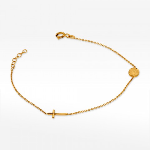 Bransoletka ze złota z nieskończonością17-