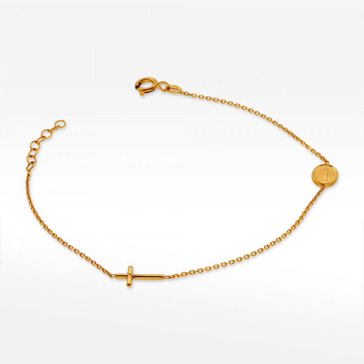 Bransoletka ze złota z nieskończonością17-