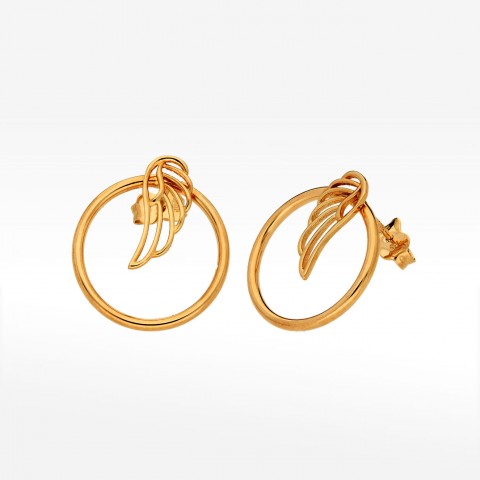 Kolczyki ze złota ze skrzydłami