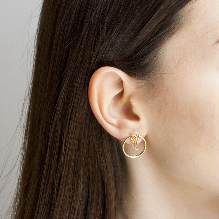 Kolczyki ze złota ze skrzydłami