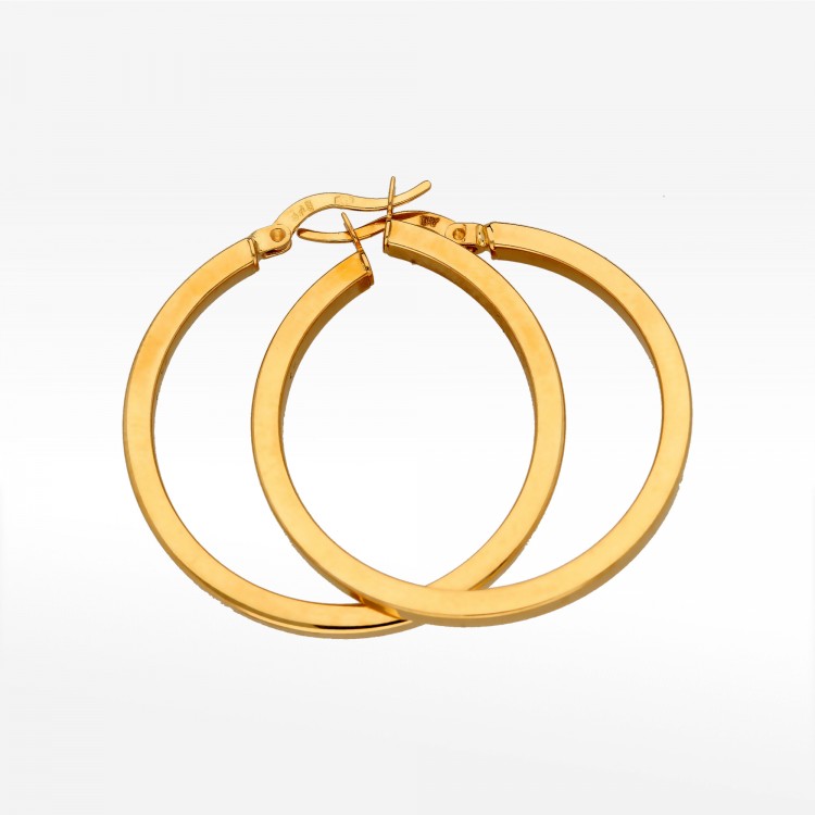 Kolczyki ze złota 3,5cm koła