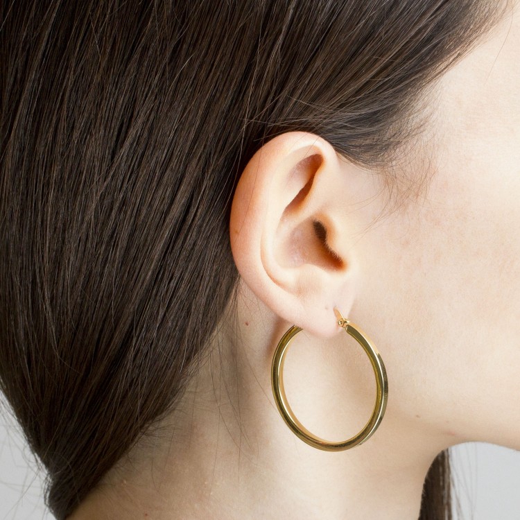 Kolczyki ze złota 3,5cm koła