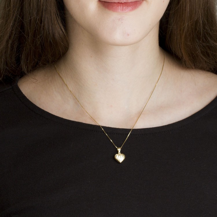 Zawieszka ze złota serce