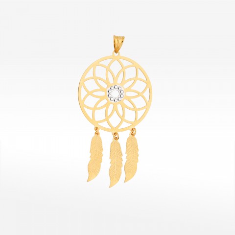 Zawieszka ze złota łapacz snów