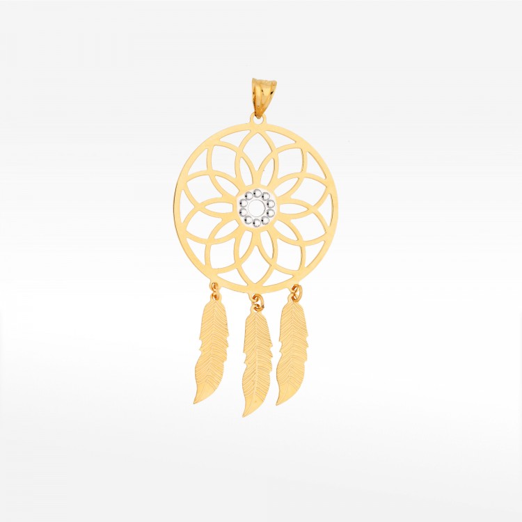 Zawieszka ze złota łapacz snów